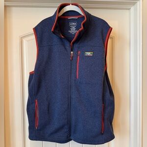 Men's Bean's Sweater Fleece Vest - size Large